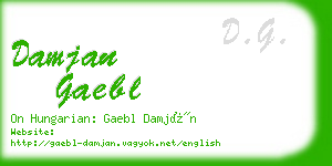 damjan gaebl business card